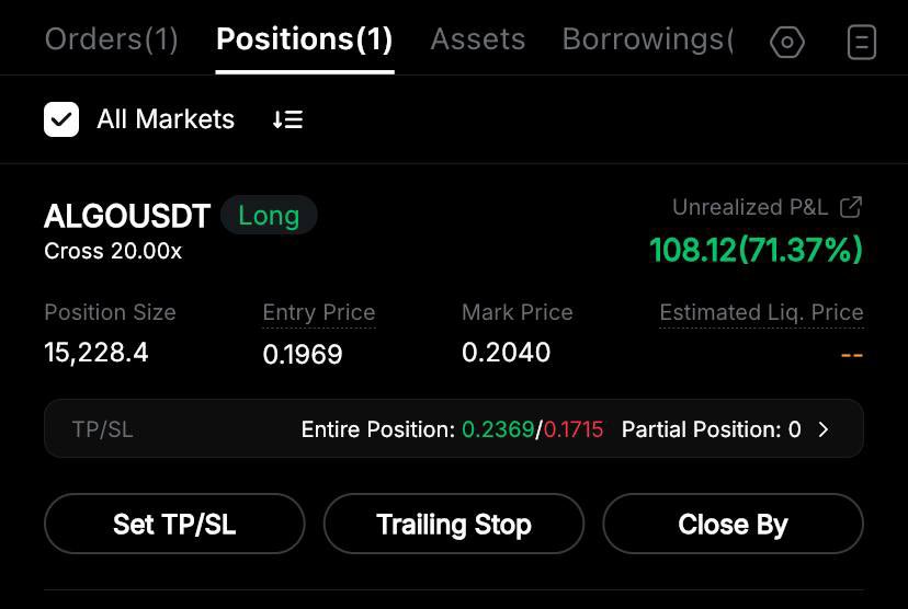 valeriyaapex's tweet photo. The 15th Target hit in a row $ALGO !

I like to make my results talk, try and let me know. Last day to join free https://t.co/pdpNL96Mea