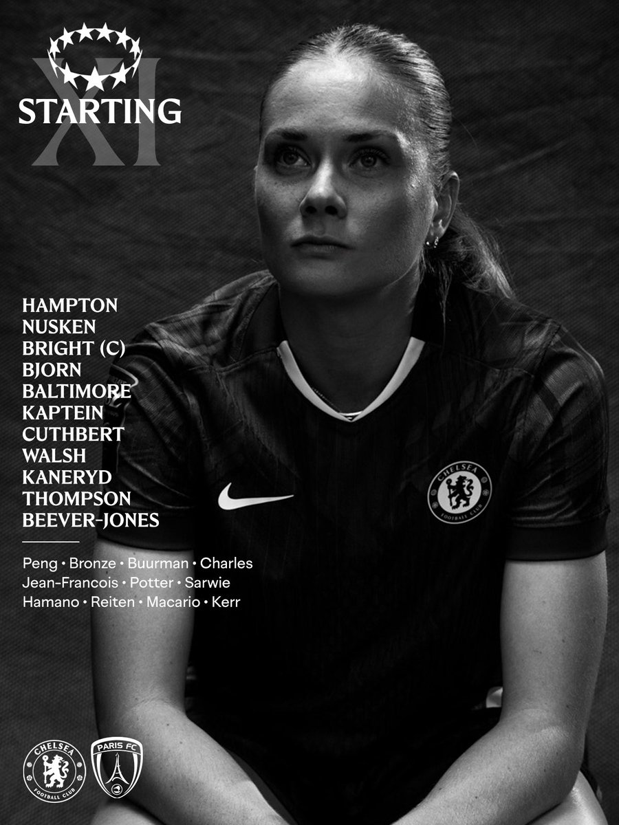 Your starters. 🔥

#UWCL