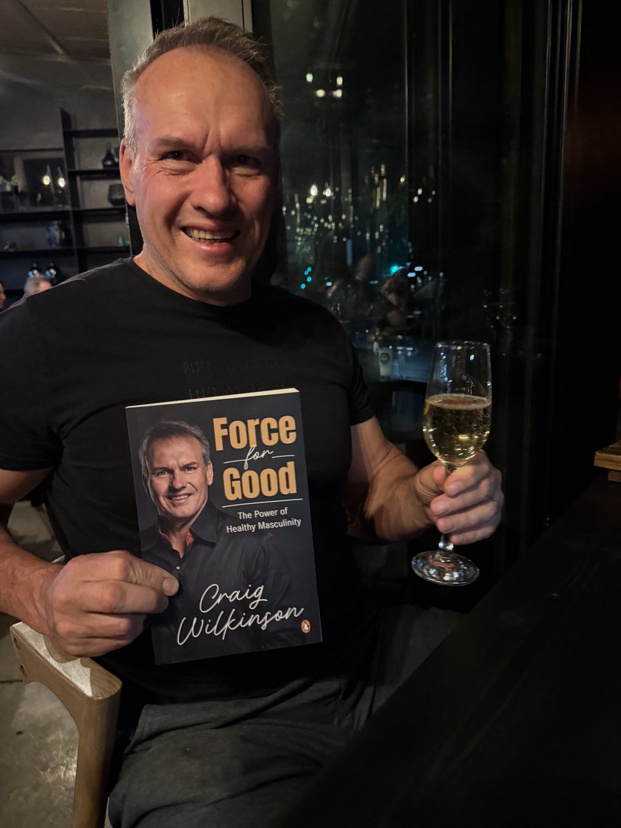 thecraigwilko's tweet photo. What a day! Received the first printed copies of my book Force for Good from Penguin. 🎉🥂 In stores from 1 November. @PenguinBooksSA 

#authorlife #forceforgood https://t.co/JUPu0GmlDn