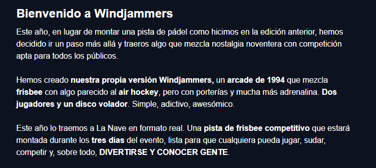 tarugoconf's tweet image. ¡La cosa va de frisbees! 🥏 Si revisas tu correo, verás que ya tienes toda la información del Torneo de Windjammers que celebraremos durante el #CommunityDay 💥

Este año lo llevamos al siguiente nivel: una pista real y hasta 7 frisbees distintos para jugar. ¿Estáis preparad@s?😎