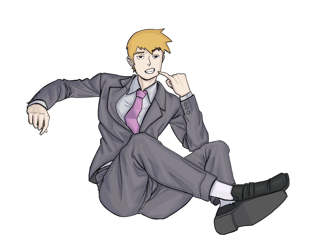 more clothes studies featuring reigen

#mobpsycho100 
#reigenarataka 
#mp100 
#reigen