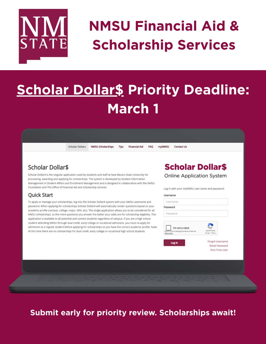 NMSU Financial Aid & Scholarship Services tweet media