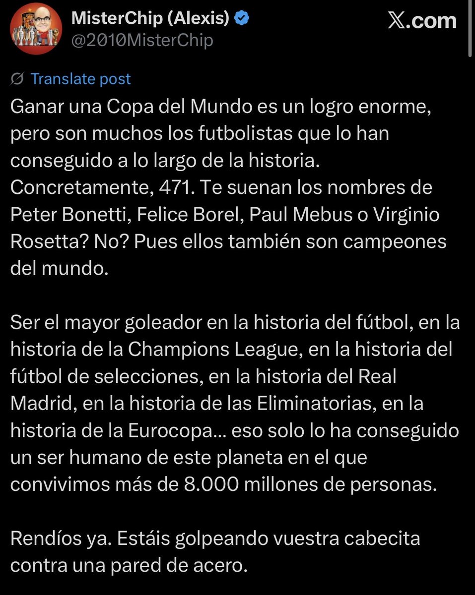 El Mejor Tweet de los últimos años de <a href="/2010MisterChip/">MisterChip (Alexis)</a>