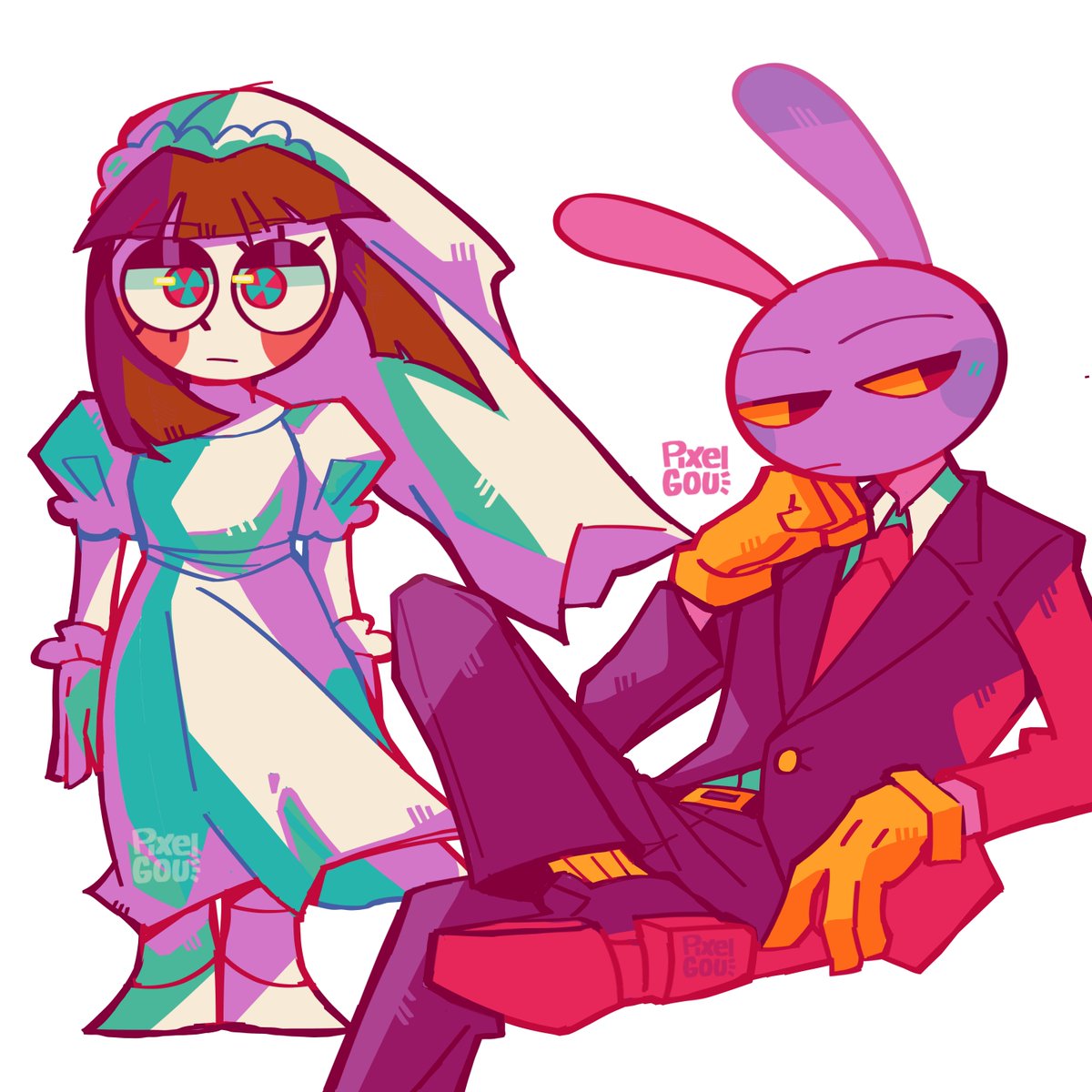 Pixel_Gou's tweet image. Uhm hit tweet?
Follow me ❤️🔥❤️🔥
I draw digital circus and Funnybunny stuff