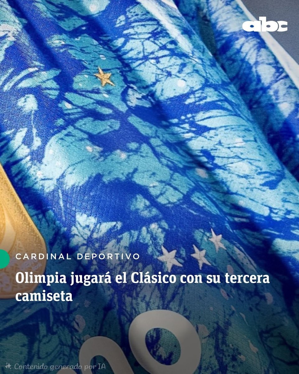 OIO! No es casualidad que olimpia jugará el Superclásico ante Cerro Porteño 🔵 🔴 🔵 con su casaca que diseñaron derramandole ayudin! Es un mensaje. ATENTOS!!