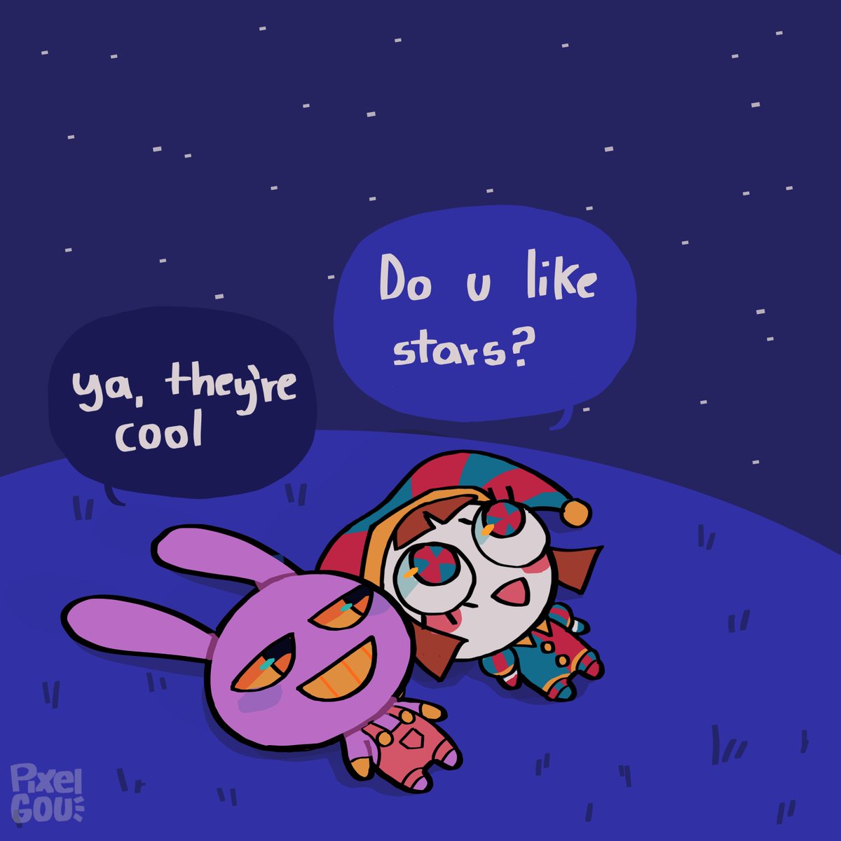 Pixel_Gou's tweet image. Uhm hit tweet?
Follow me ❤️🔥❤️🔥
I draw digital circus and Funnybunny stuff