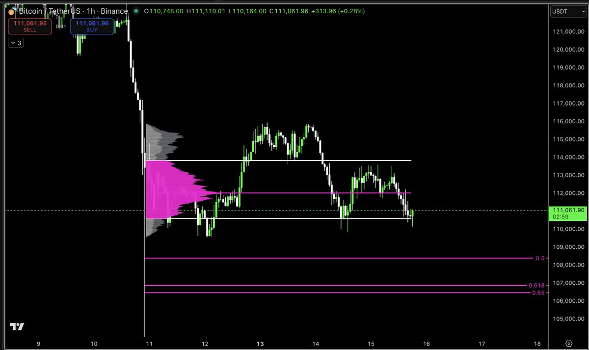 BTC bulls tryna hold the VAL
