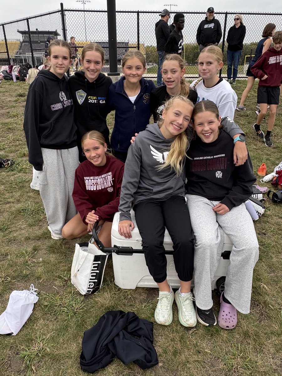These middle school girls are looking quite sharp heading into their final meet of the season! Go Maroons!