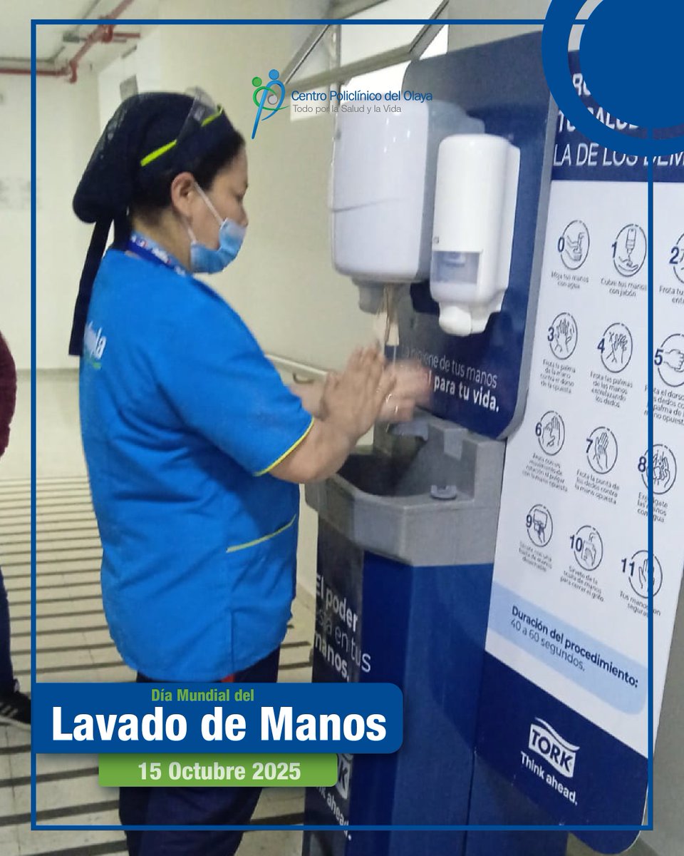 En Centro Policlínico del Olaya seguimos promoviendo hábitos que salvan vidas. 🧼🙌

Con nuestra campaña de lavado de manos, llevamos un lavamanos móvil por toda la clínica, enseñando a colaboradores, pacientes y sus familias la forma correcta de realizar este gesto tan simple.