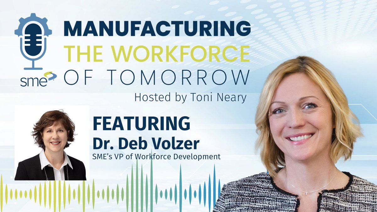 ToolingU's tweet image. October is #MfgMonth &amp;amp; there’s no better time to talk about building the workforce that powers America’s innovation. In this episode, Dr. Deb Volzer discusses the Manufacturing Imperative Workforce Pipeline Challenge. Listen now: brnw.ch/21wWEqP