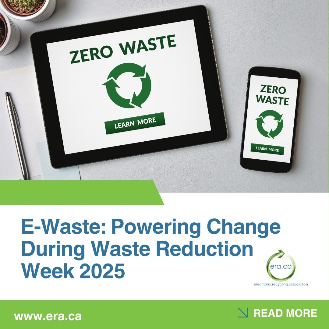 It’s Waste Reduction Week in Canada! (October 21–27, 2025)

This week, we’re spotlighting one of the fastest-growing waste streams — E-waste. Every reused laptop, phone, or monitor helps reduce landfill waste and empowers someone in need.

Join the Electronic Recycling