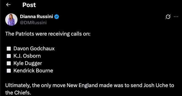 Last. year trading deadline. 

This year will be different.