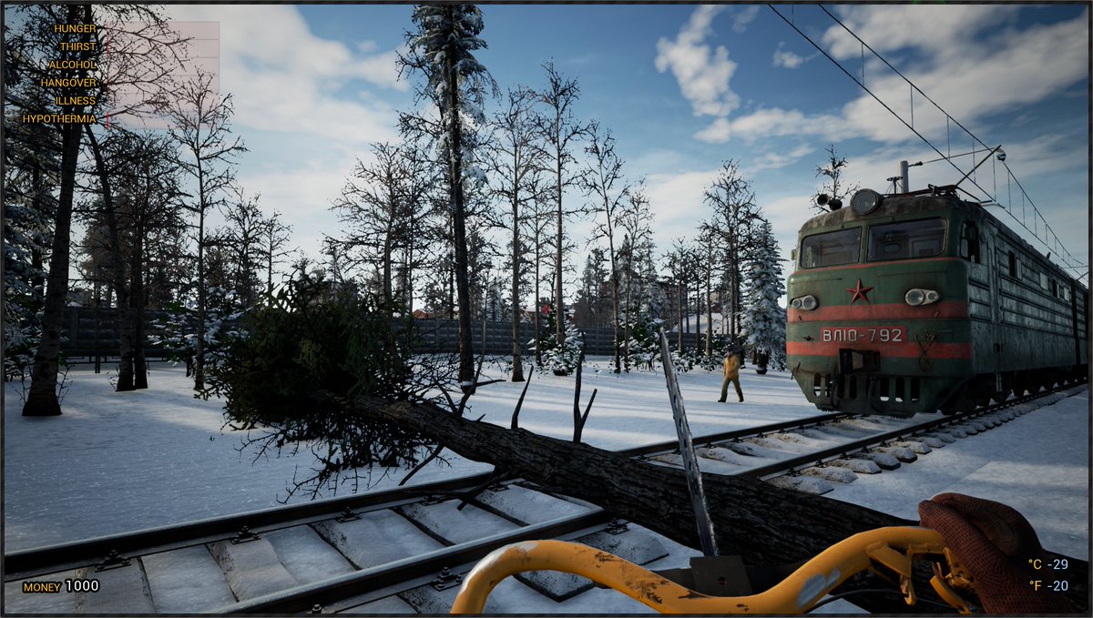 Pentacle_01's tweet image. WHAT'S NEW?
- Added fallen trees on the tracks
store.steampowered.com/news/app/99840…

#indiegame #gamedev #trainsim #indiedev #indiegames #trainsimulator #UE4 #UE5 #SurvivalGame #siberia #Russia #Soviet

@Play_Way @UnrealEngine