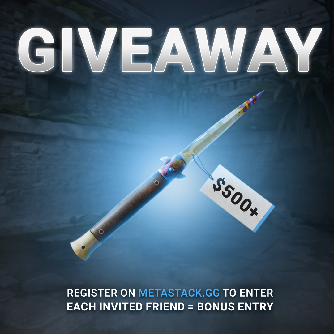 $500+ SKIN GIVEAWAY
We’re celebrating the launch of our Referral Program with a huge giveaway!

How to enter:
 - Register on Metastack
 - Repost &amp; like this post
 💥 Each friend you refer = BONUS entry (no limit!)

Find your referral link on Metastack by clicking on the