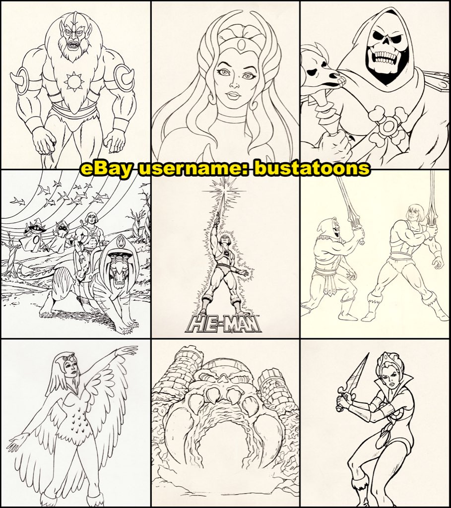 50 pieces of He-Man and She-Ra animation art for sale over on eBay - ebay.co.uk/sch/i.html?ite… - Check it out! :)