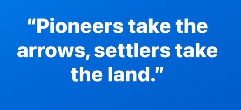 This time I’m taking the arrows and the land.