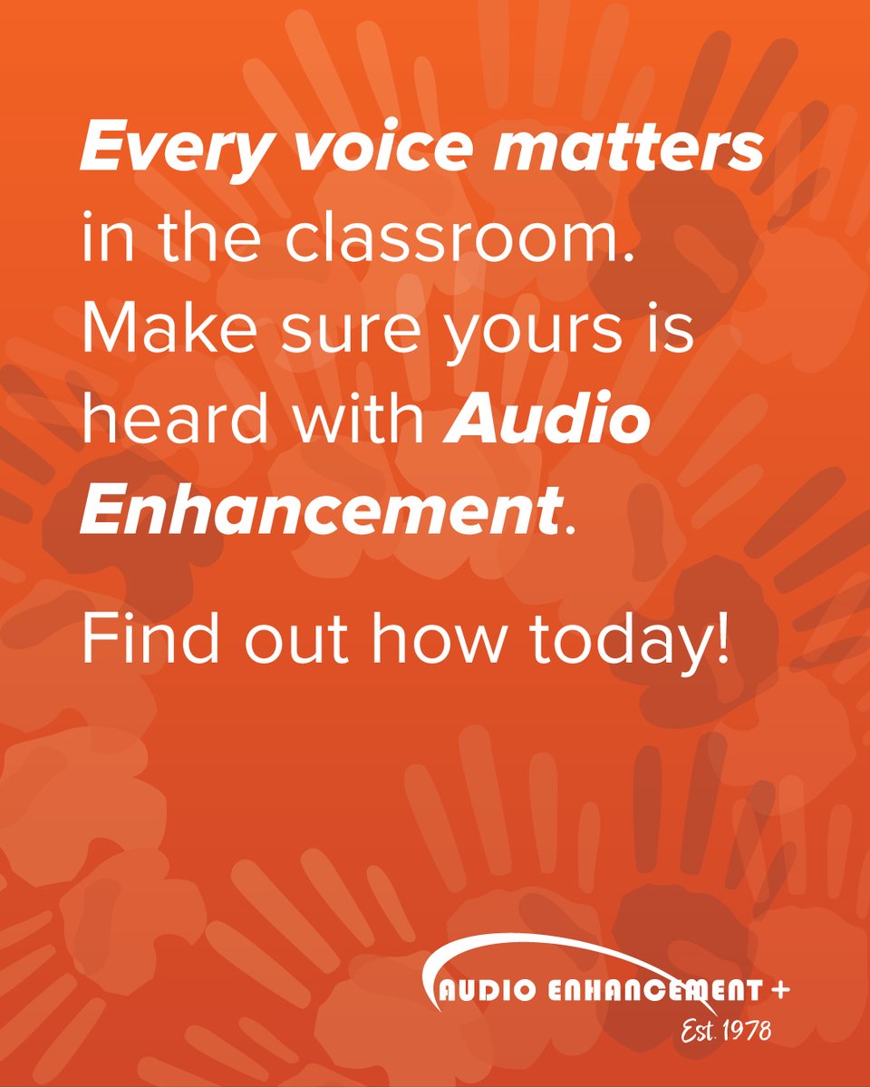 AudioEnhancemnt's tweet photo. Happy Unity Day 🧡 Every student’s voice matters. With tools like CLEAR Connect, teachers can ensure every student is heard and understood. Let’s make classrooms kinder, inclusive, and bully-free. 💡👩🏫👨🏫 #UnityDay #AudioEnhancement #InclusiveClassroom https://t.co/HiGNsrI6DF