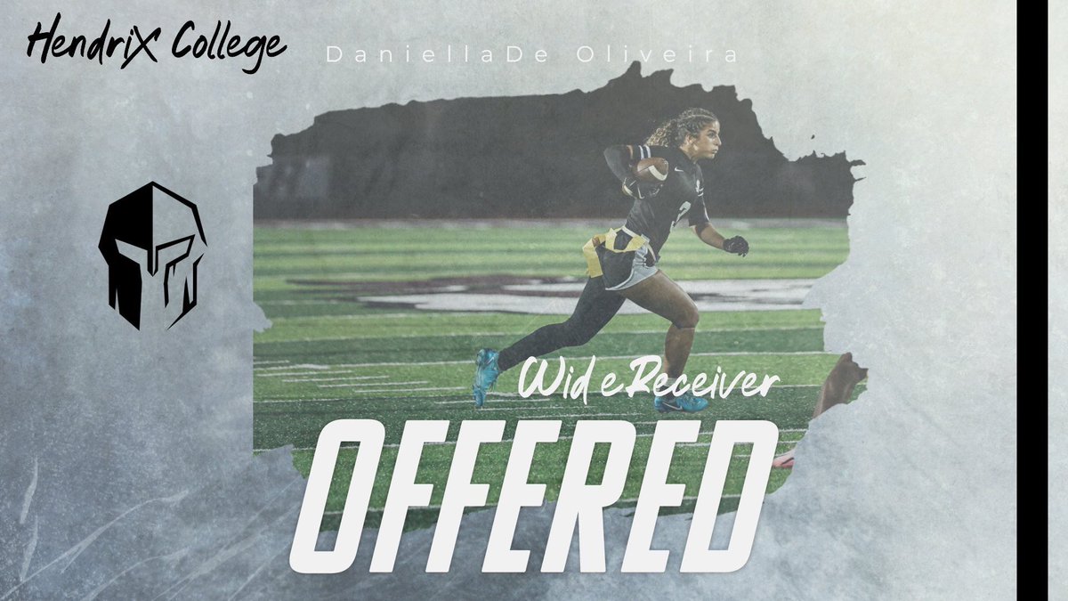 After a great conversation with Coach Peterson I am blessed to receive my first official offer from Hendrix College to continue my flag football journey at the collegiate level. Go warriors! 🙌🏾🧡🖤🏈<a href="/CoachPete19/">Coach Douglas Petersen</a>