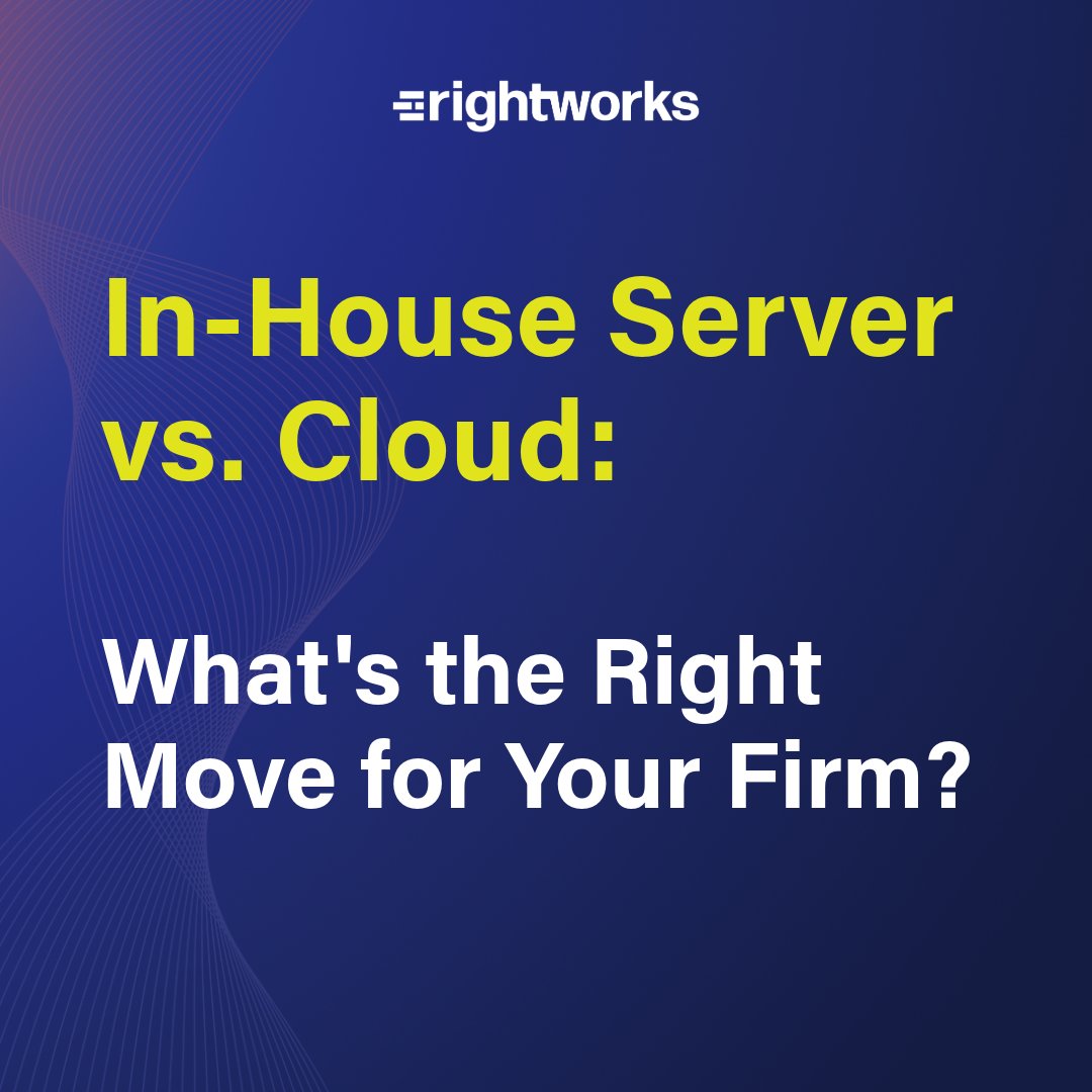 Rightworks_'s tweet image. One of the biggest tech decisions your firm will make: in-house server or #cloud?

Learn what’s really at stake—and how to keep your software, apps &amp;amp; data protected, whether your solution is in-house or through a provider.

👉 ow.ly/LZNf50XbOZ9

#TaxTwitter #CloudHosting