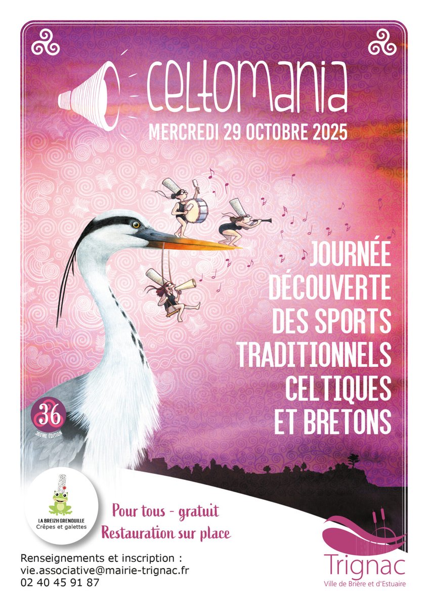 Journée découverte des sports traditionnels celtiques et bretons à Trignac (44) 👍
Voir le site celtomania.fr #44BZH