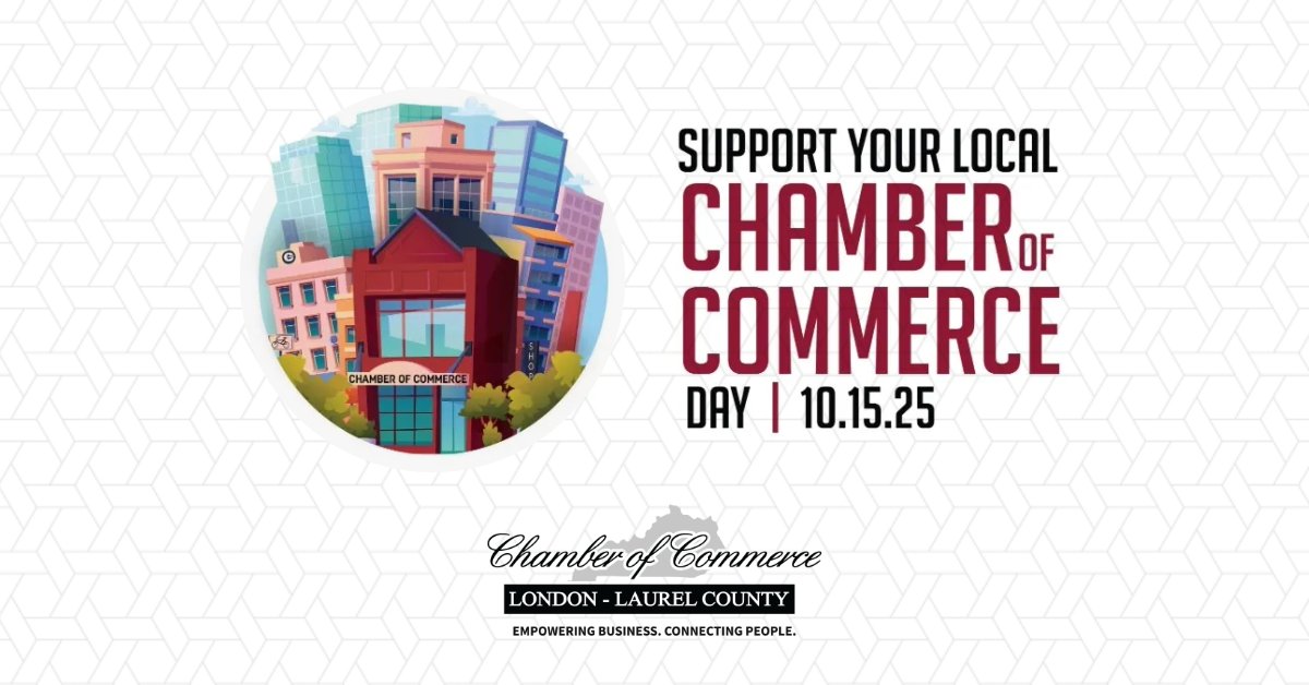 londonkychamber's tweet image. Today is Support Your Local Chamber of Commerce Day! ✨🏛️

Everything we do is made possible by the incredible businesses, organizations &amp;amp; individuals who support the Chamber’s mission. Thank you for your membership!

#ChamberStrong #ChamberProud #LondonKY #LaurelCountyKY