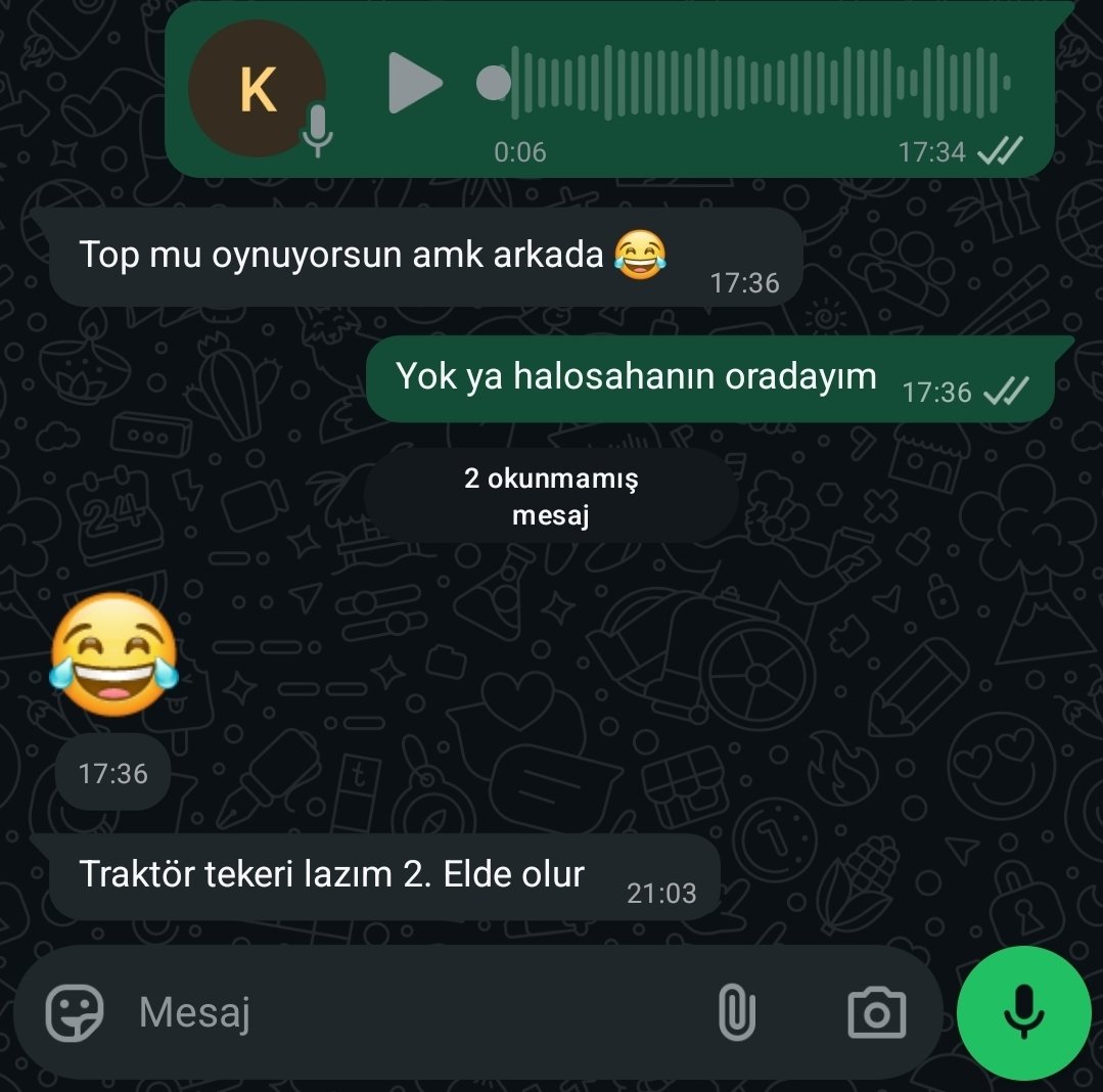 Sana ne mesajlar geliyordur şimdi