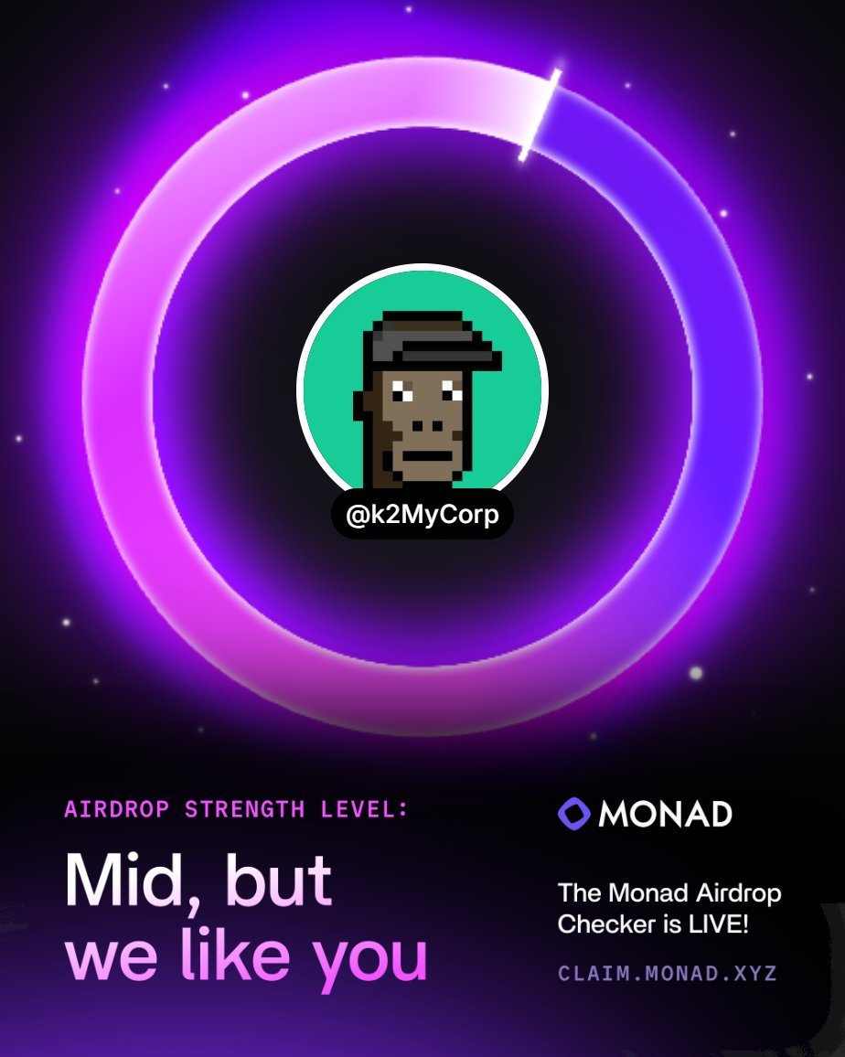 Thank you <a href="/legiondotcc/">LEGION</a> for providing the opportunity to purchase the $YB token; everything went smoothly, I made the deposit and received my allocation. 

I was also pleasantly surprised yesterday to see "eligible" from <a href="/monad/">Monad</a> , and once again, thanks to the <a href="/legiondotcc/">LEGION</a>  team.