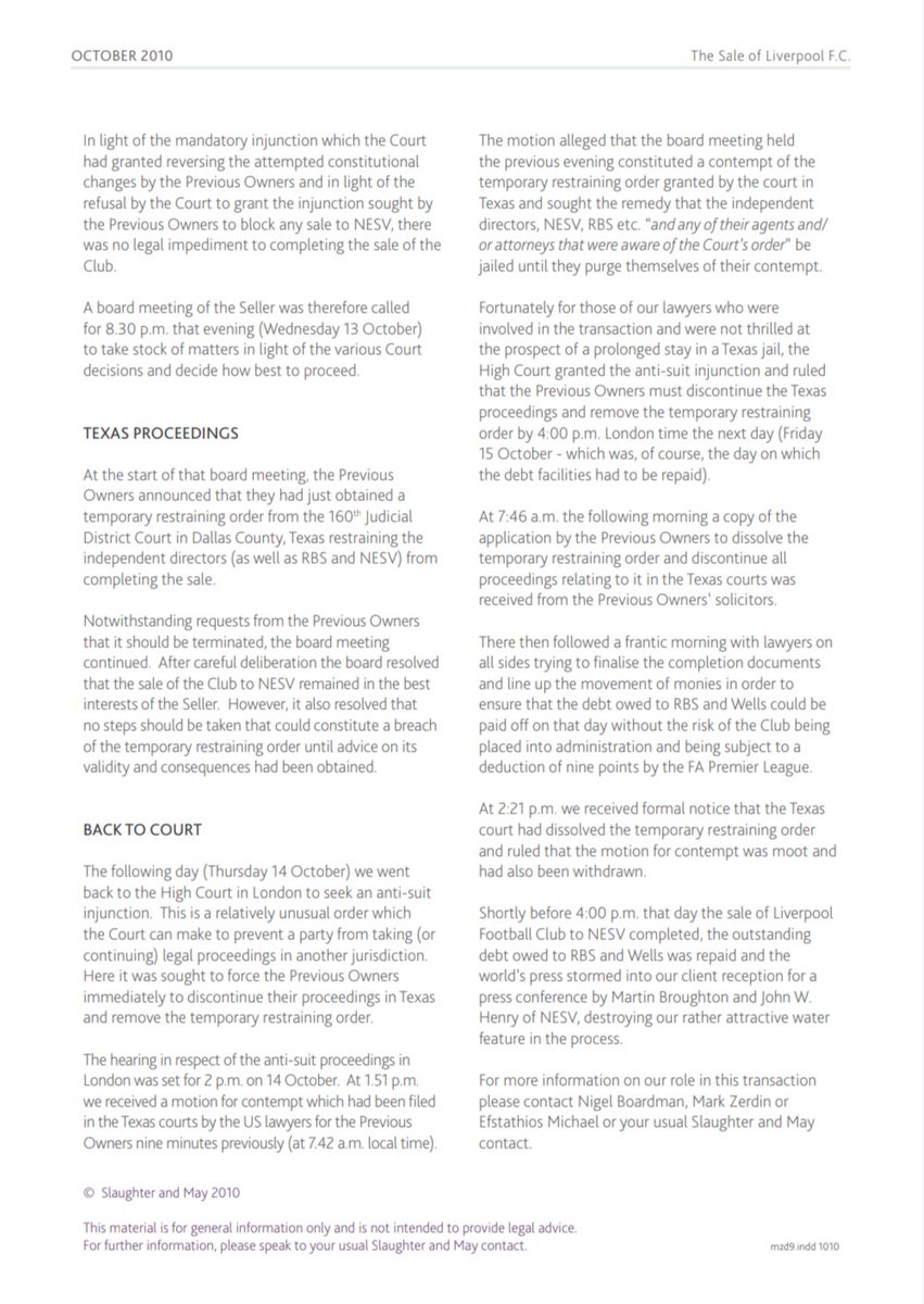 #OTD 15 years ago, #LFC was saved at the last minute.
#YNWA
#NESV
#FSG