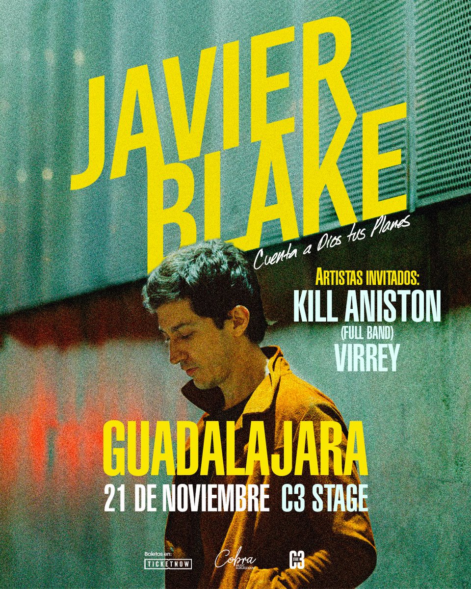 JAVIER BLAKE (@javierblake) on Twitter photo GUADALAJARA
Tenemos invitados especiales para este show, nos acompañará <a href="/killaniston/">Kill Aniston</a> y Virrey
Los boletos se pueden comprar aquí:
eventos.ticketnowmexico.com/eventperforman… GUADALAJARA
Tenemos invitados especiales para este show, nos acompañará <a href="/killaniston/">Kill Aniston</a> y Virrey
Los boletos se pueden comprar aquí:
eventos.ticketnowmexico.com/eventperforman…