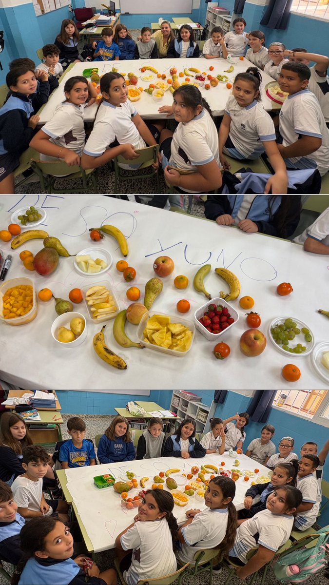 ¡Aprendemos divirtiéndonos! 🍏 🍓 
El alumnado de 4° de Primaria ha disfrutado de un desayuno saludable mientras aprende y explora el tema de la salud y buenos hábitos para el cuerpo humano. 
¡Estaba todo riquísimo! 🥰😋
#YoConSAFA #FamiliaSAFA
<a href="/fundacionsafa/">Fundación SAFA</a> <a href="/educsi/">Educación Jesuitas</a> <a href="/JesuitasESP/">Compañía de Jesús</a>
