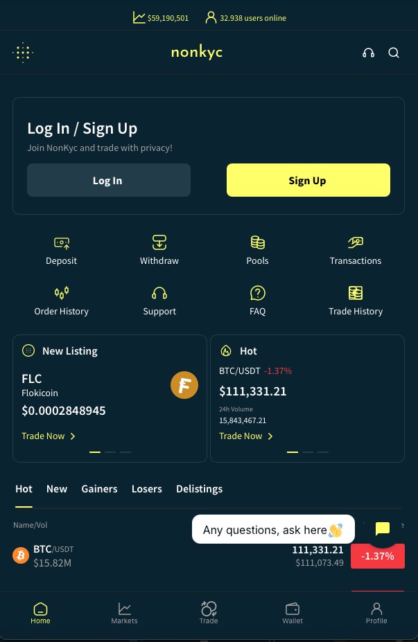 🚀#iOS fam, your wait is almost OVER soon! NonKyc.io's PWA drops NEXT – Ongoing audit by Hacken  (just 1 medium + 2 low severity bugs, Our devs crushing fixes right now)

#Android  users ! Download 👇nonkyc.io/downloads

Audited too! Who's ready? 👀