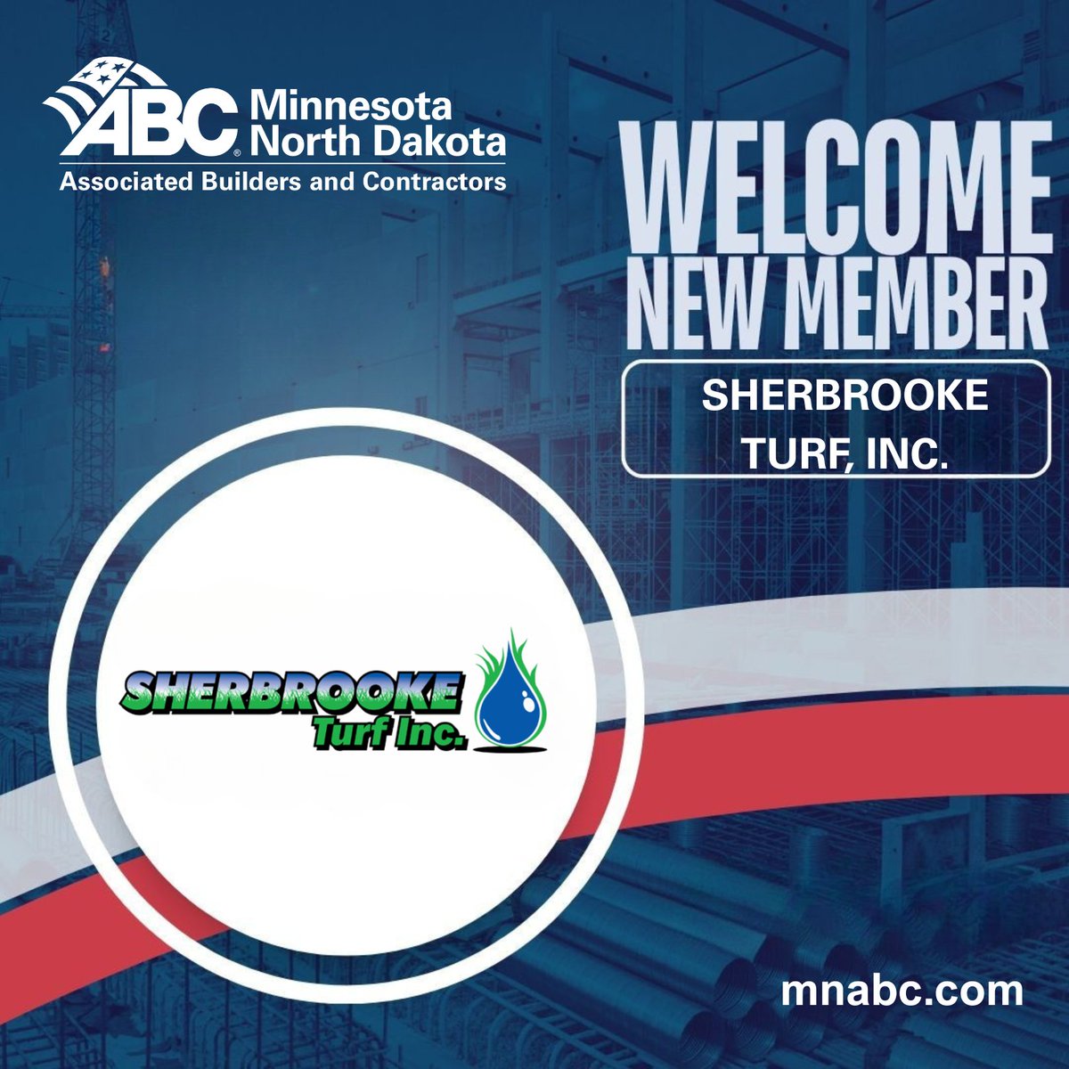 Welcoming Sherbrooke Turf, Inc. to the ABC MN/ND community! 💼🤝 Excited to join forces in advancing the merit shop values and creating new opportunities together. #ABCMNND #ABCMeritShopProud