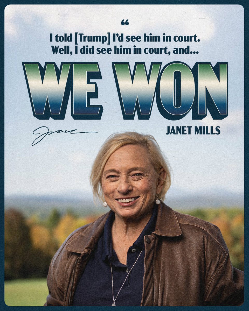 Janet Mills tweet media