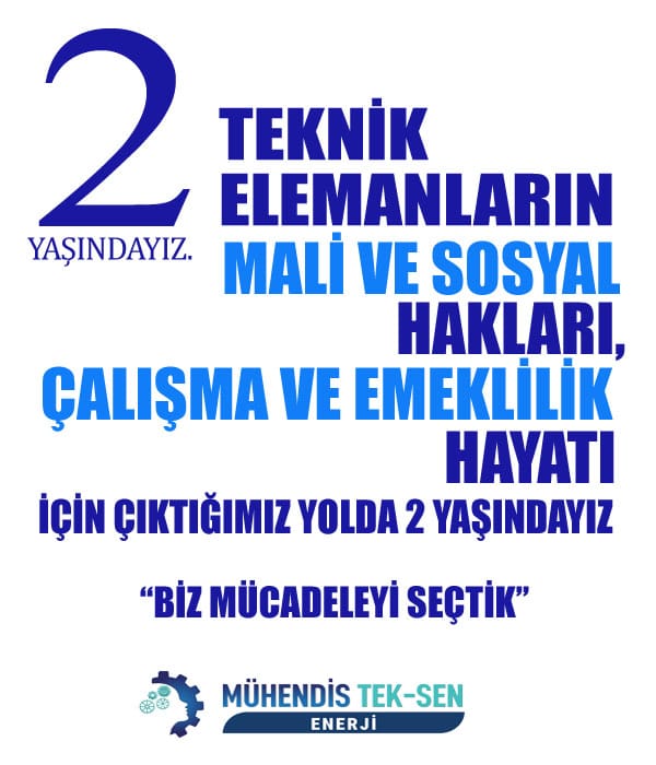 AhmetDuymazCapa's tweet image. Teknik personelin özlük hakları genişletilmeli, çalışma koşulları iyileştirilmeli! Mühendisler olarak bunu talep ediyoruz! #MuhendisTekSenEnerji #KamuMuhendisiYoksayılıyor @MuhTekUlastirma