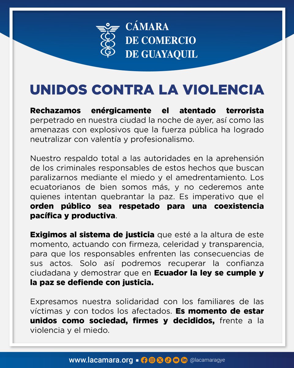 lacamaragye's tweet photo. Comunicado: Unidos contra la violencia. https://t.co/1x6OUKo5AT