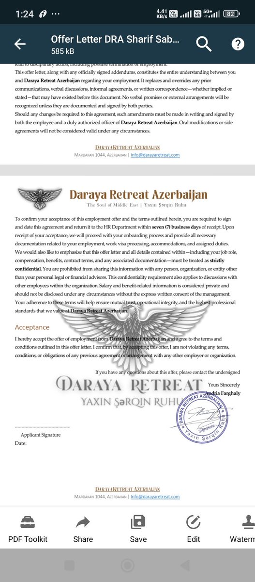 sharif010's tweet photo. @Azerbaijan Dear Sir, 
Hope that you're doing well
Kindly can you recheck and confirm the attached offer letter
I have received this from my consultancy I am looking for a vacancy in 🇦🇿Azerbaijan, I am from India 🇮🇳 I'm not sure regarding this offer letter

Sharif010@gmail.com https://t.co/R5tOPGl6IZ