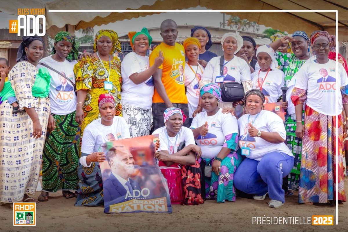 FemmesAvecADO's tweet photo. Des partis politiques de l'opposition épousent la vision du RHDP et appellent à voter massivement pour le candidat @AOuattara_PRCI 

#LesFemmesAvecADO #VictoireAvecADO #Ensemble #MerciADO #OncontinueAvecADO #Presidentielle2025 #RHDP https://t.co/kp3zQgM3sF