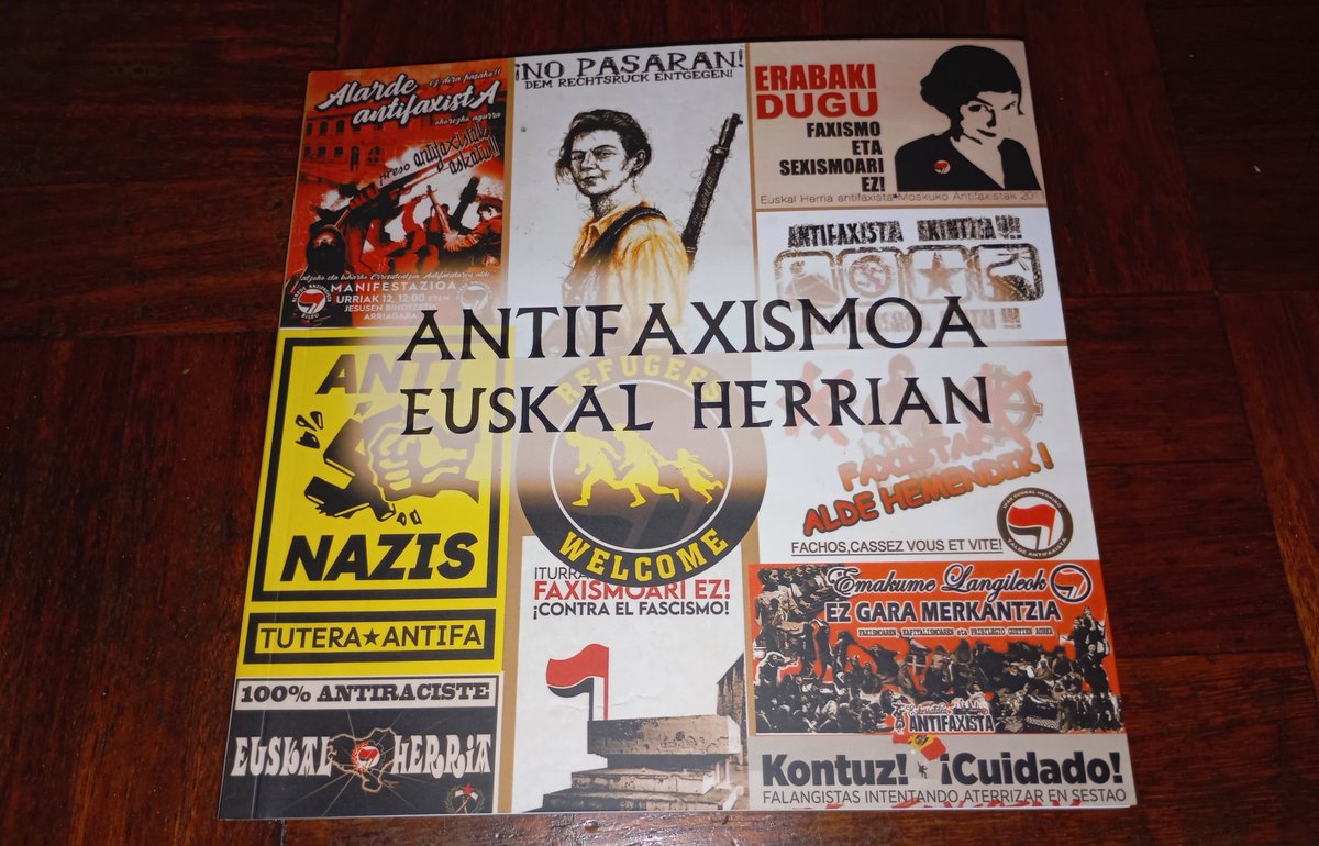Antifaxismoa's tweet photo. Nuevo libro 📖📕
Historia de la pegatina Antifascista en Euskal Herria

"Antifaxismoa Euskal Herrian"

124 pag 📕
Todo color
Papel de calidad
15 €
@pegatineroak
@Antifaxismoa https://t.co/J2VwlWxOqy