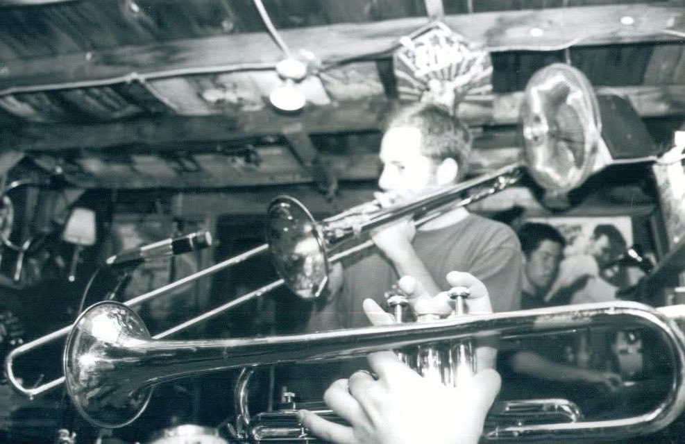 Band practice! 1999! Monson! MA! 
So long ago color photos hadn’t been invented yet!
#ska #skarmy #skarmyofdarkness #bwwednesday #bigcitylife