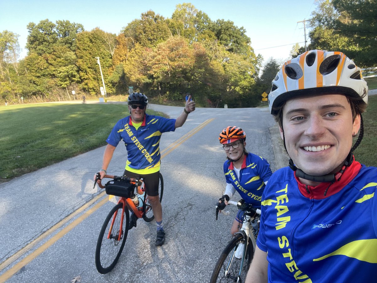 Teamstevebikers's tweet photo. Team Steve pounds 2025 @HillyHundred Mt. Tabor was not on the route, but we did it anyway!!! https://t.co/LaZZv8ubFN
