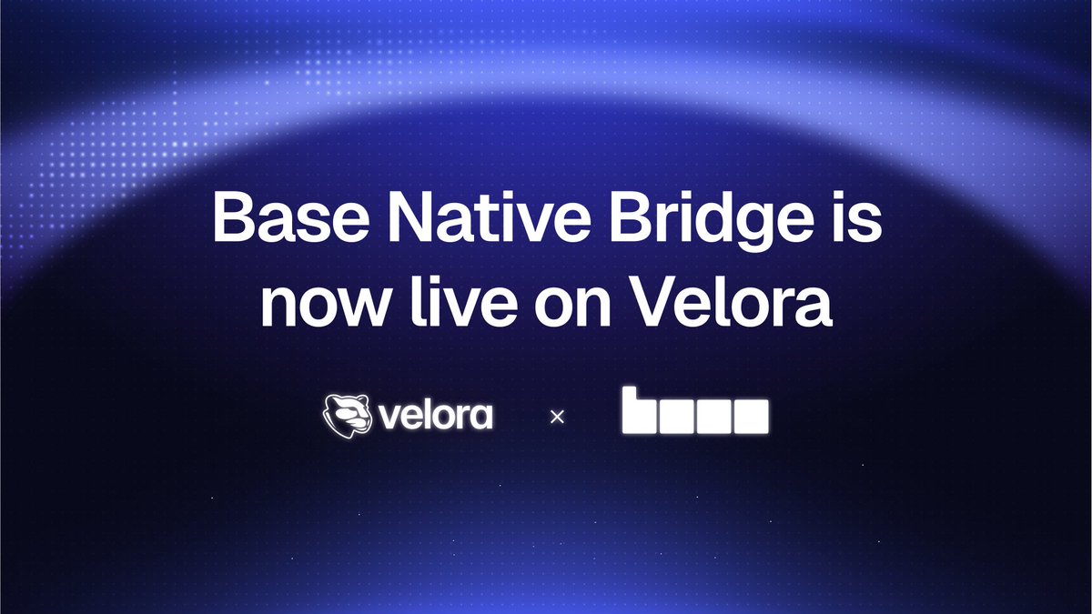 Web3Abdn's tweet image. Base is just one intent away in velora.

@VeloraDEX  now integrated @base  native bridge  directly ,this will enable users to seamlessly and securely bridges between base and Eth without  middleman.
Everyone can enjoy effortless swaps and strategies with Base in a single flow.