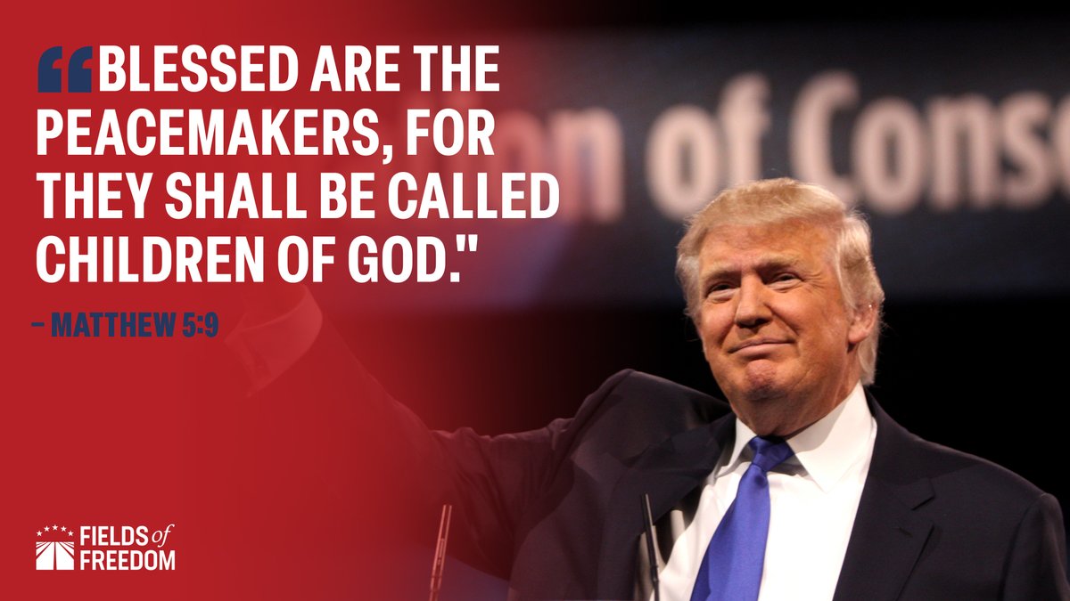 FieldsFreedom24's tweet image. .@POTUS has done the unimaginable and brought peace to many nations.

Do you think he deserves a Nobel Peace Prize? 🤔⬇️