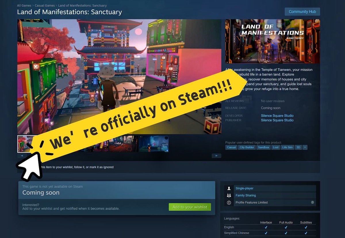 Land of Manifestations🎮 Wishlist on Steam! tweet media