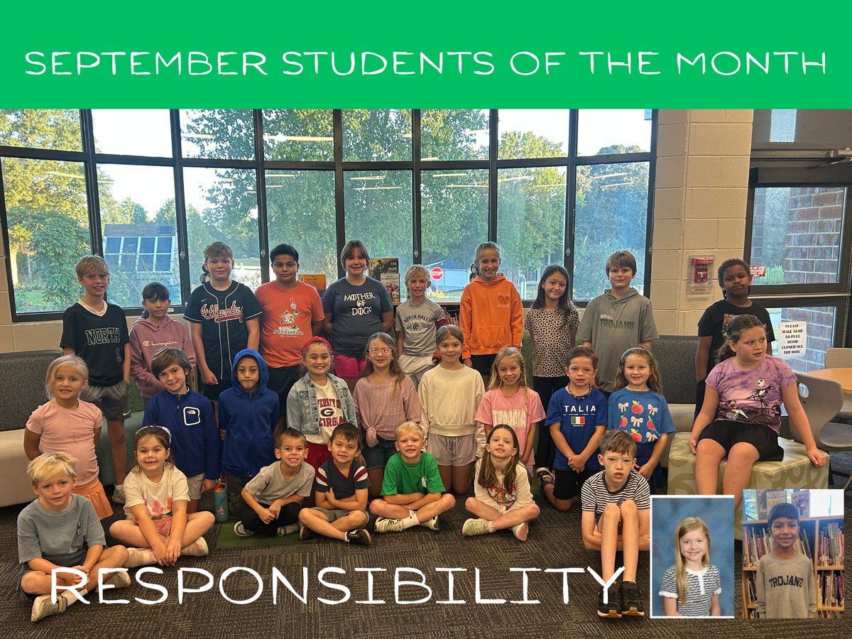 Congrats to our September #StudentsoftheMonth <a href="/mrsnixcounsels/">Bethany Nix</a> <a href="/Hall_Schools/">Hall County Schools</a> #Responsibility #TheTrojanWay 💚🌟👏