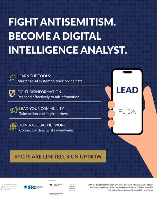 Spots are limited. 

Our activist training program is back - shorter, sharper, and more impactful!

Over 6 power-packed sessions, you’ll master cutting-edge AI tools, fight disinformation, and join a global network of activists protecting Jewish communities worldwide.

First