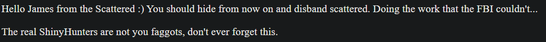 DarkWebInformer's tweet image. 🚨ShinyHunters clearnet now directs to the following message under the Cloudflare DNS.