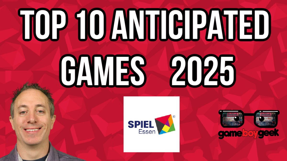 The Game Boy Geek (@thegameboygeek) on Twitter photo My Top 10 Most Anticipated Games at Essen Spiel 2025! youtu.be/pbzKXS-_OIY My Top 10 Most Anticipated Games at Essen Spiel 2025! youtu.be/pbzKXS-_OIY
