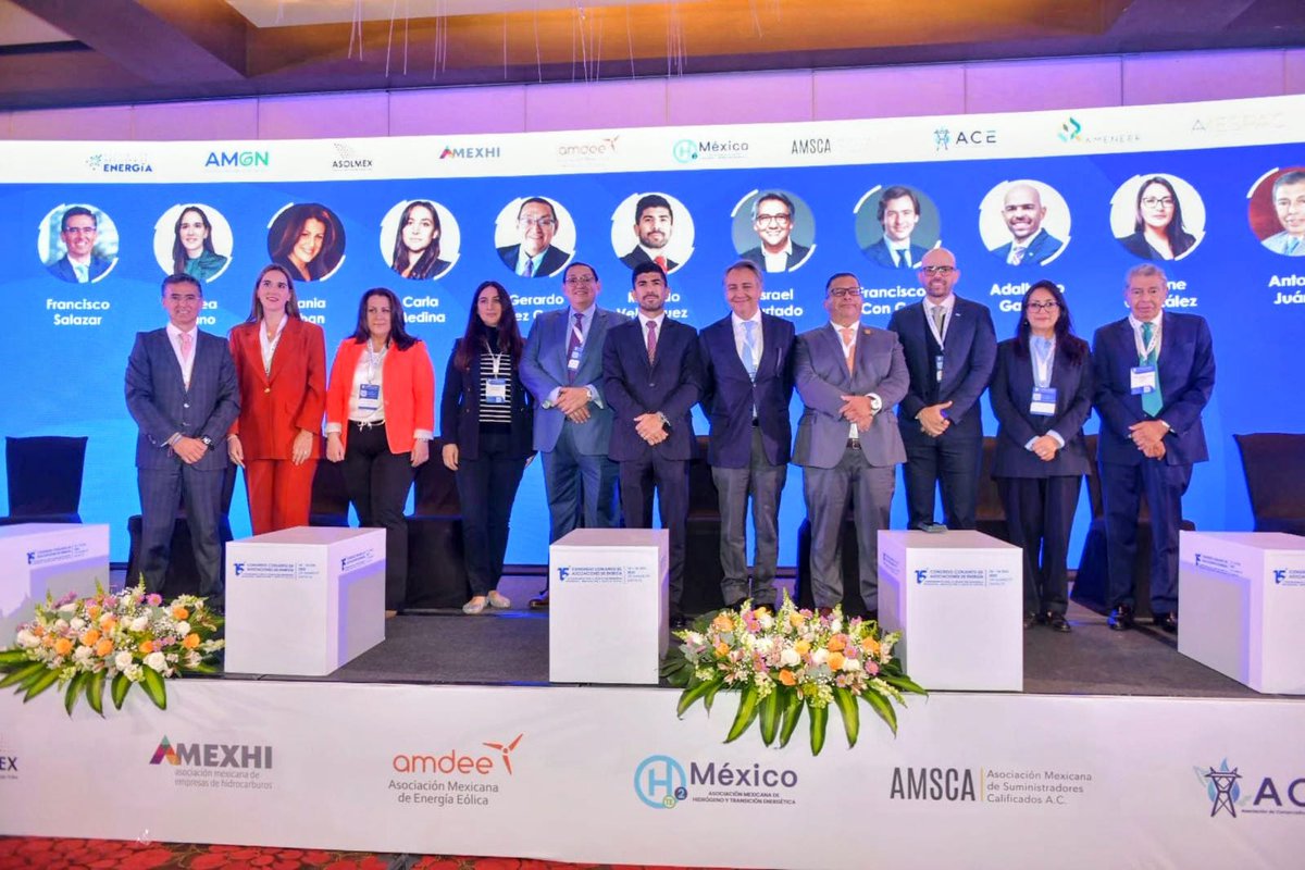 ¡Inició el 15° #CongresoConjunto de Asociaciones de #Energía!

Damos la bienvenida a destacadas y destacados expertos del sector #energético para dialogar sobre los grandes retos de la #transición energética en México: #seguridad, #innovación y #justiciasocial. (1/3)