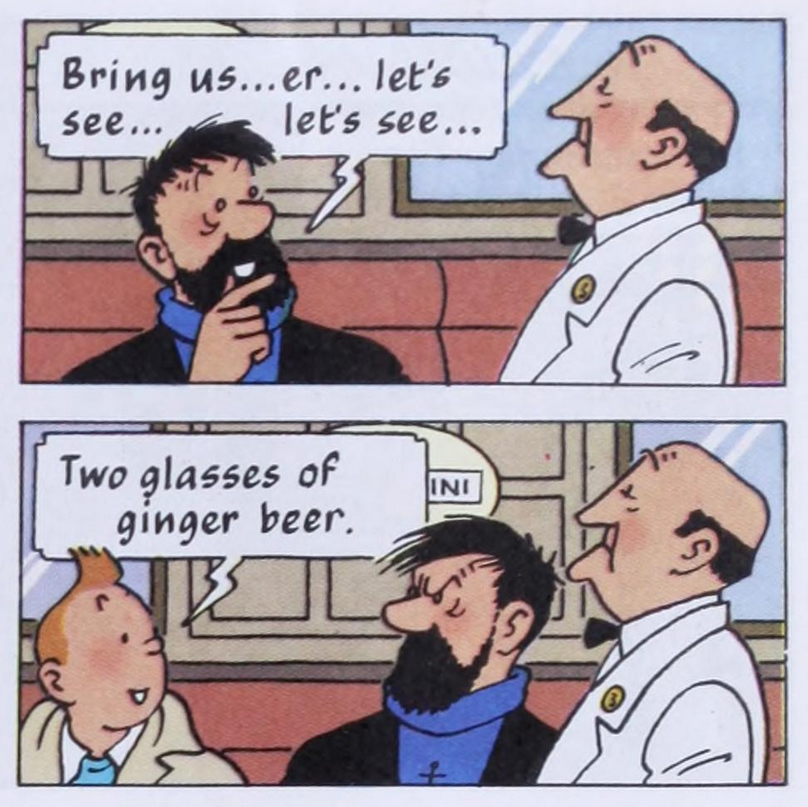 Haddock's expression change LOL