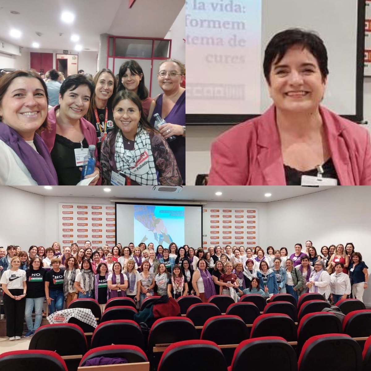 ➡️ Chelo Cuadra, responsable del Sector de la Dependencia FSS-CCOO, ha participado en la mesa de experiencias de la XVI Escuela de Mujeres Sindicalistas Marina Caballero

👉🏻 Bajo el lema ‘Por la sostenibilidad de la vida, transformemos el sistema de cuidados’

#ActuarParaAvanzar